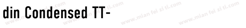 din Condensed TT字体转换